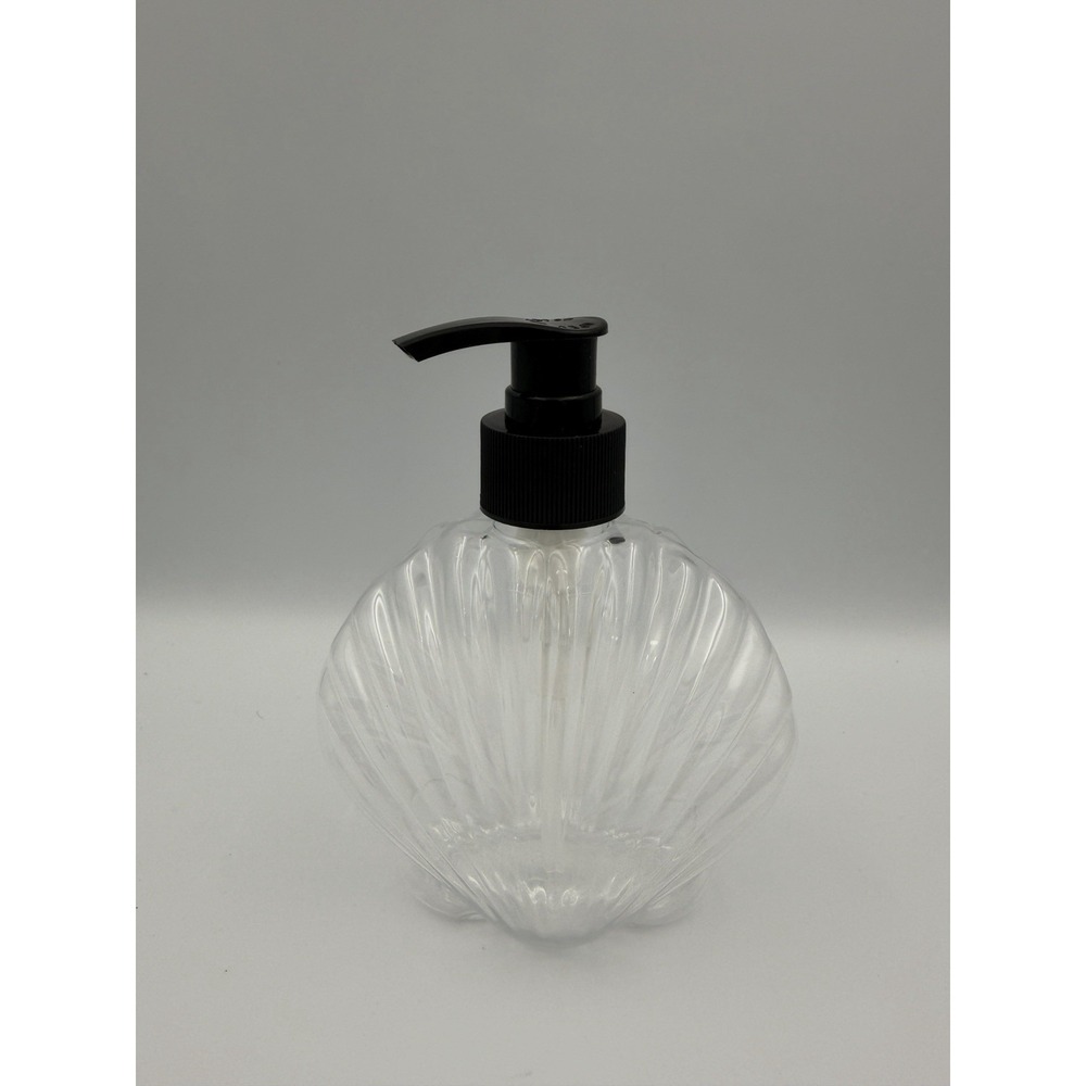 NAUTICAL SEA SHELL REUSABLE PLASTIC DISPENSER WITH PUMP NEW SOAP/LOTION